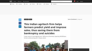 
                            7. This Indian agritech firm helps farmers predict yield and improve sales ...
