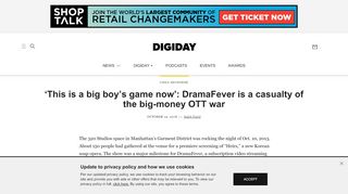 
                            11. 'This is a big boy's game now': DramaFever is a casualty of the big ...