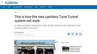 
                            3. This is how the new cashless Tyne Tunnel system will work - Shields ...