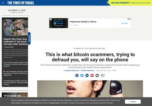 
                            5. This is what bitcoin scammers, trying to defraud you, will say on the ...