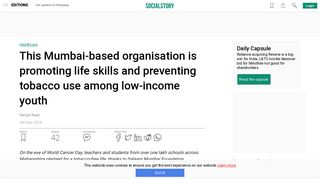 
                            10. This Mumbai-based organisation is promoting life skills and ...