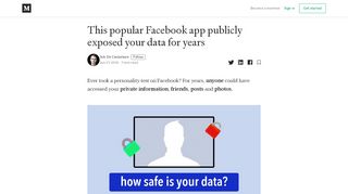 
                            8. This popular Facebook app publicly exposed your data for years