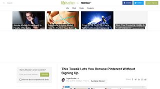 
                            5. This Tweak Lets You Browse Pinterest Without Signing Up | Lifehacker ...