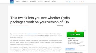 
                            10. This tweak lets you see whether Cydia packages work on your version ...