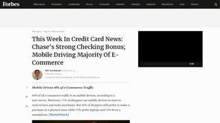 
                            11. This Week In Credit Card News: Chase's Strong Checking Bonus ...