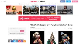 
                            13. This Week's Cosplay Is So Furry Even Ezio Can't Resist | Kotaku ...