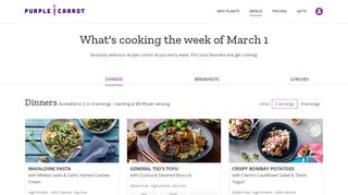 
                            11. This Week's Menu | Purple Carrot