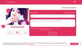 
                            11. ThisCrush - pixiestickk's Crush Page