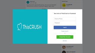 
                            7. ThisCrush - Squashed another login bug this morning.. So... | Facebook