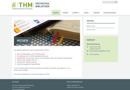 
                            13. THM Bibliothek - Medien