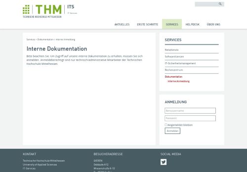 
                            7. THM IT Services - interne Anmeldung