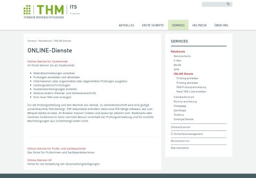 
                            7. THM IT Services - ONLINE-Dienste