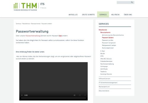 
                            5. THM IT Services - Passwort ändern