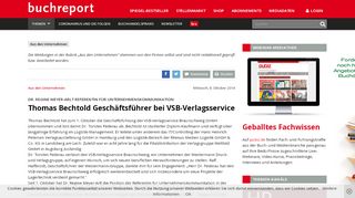 
                            9. Thomas Bechtold Geschäftsführer bei VSB-Verlagsservice - buchreport