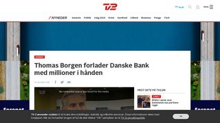 
                            5. Thomas Borgen forlader Danske Bank med millioner i hånden - TV 2