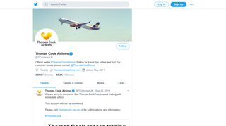 
                            12. Thomas Cook Airlines (@TCAirlinesUK) | Twitter