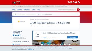 
                            12. Thomas Cook Gutscheine: Bis Zu 140€ - Februar 2019 - Focus