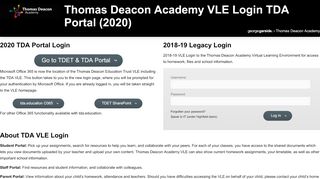 
                            9. Thomas Deacon Academy VLE TDA VLE Student Staff Parent