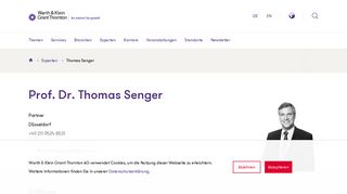 
                            4. Thomas Senger - Warth & Klein Grant Thornton AG