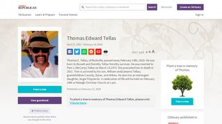 
                            12. Thomas Tellas | Obituary | Rushville Republican