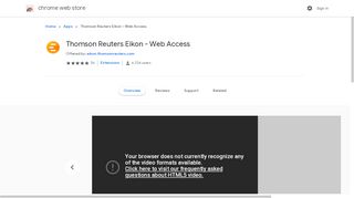 
                            7. Thomson Reuters Eikon - Web Access - Google Chrome