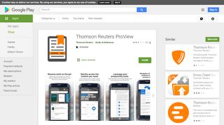 
                            6. Thomson Reuters ProView – Apps no Google Play