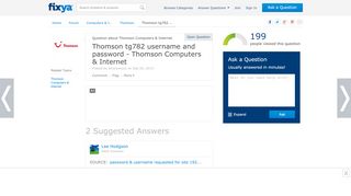 
                            8. Thomson tg782 username and password - Fixya