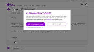 
                            9. Thomson TG789vn loggar? - Tekniska frågor (ADSL / fiber) - Telias ...