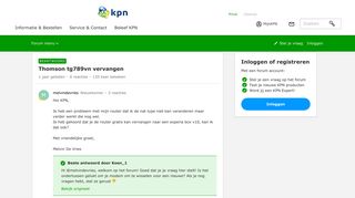 
                            9. Thomson tg789vn vervangen | KPN Community - KPN Forum