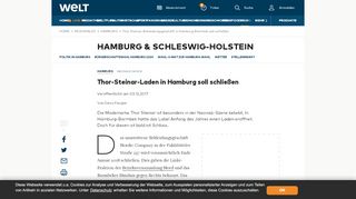 
                            9. Thor Steinar: Bekleidungsgeschäft in Hamburg-Barmbek soll ...