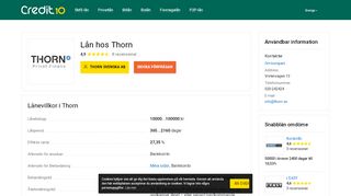 
                            5. Thorn Lån ® Logga in på mina sidor ᐈ Låna 10000 - 100000 kr ...