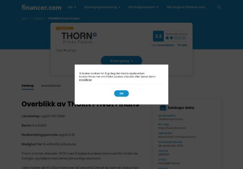 
                            13. THORN Privat Finans - Financer.com