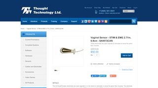 
                            13. Thought Technology Ltd. Vaginal Sensor - STIM & EMG 2.71in, 6.9cm ...