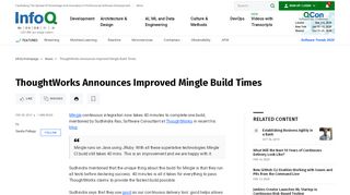 
                            13. ThoughtWorks Announces Improved Mingle Build Times - InfoQ