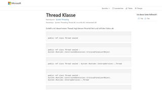 
                            12. Thread Class (System.Threading) | Microsoft Docs