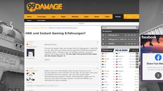 
                            8. Thread: HRK und Instant Gaming Erfahrungen? « 99Damage.de - CS:GO