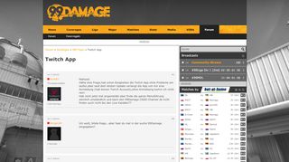 
                            3. Thread: Twitch App « 99Damage.de - CS:GO
