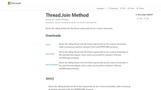 
                            13. Thread.Join Method (System.Threading) | Microsoft Docs