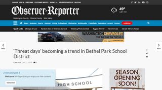 
                            12. 'Threat days' becoming a trend in Bethel Park School ...