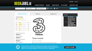 
                            5. Three Ireland Jobs and Reviews on Irishjobs.ie