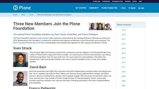 
                            9. Three New Members Join the Plone Foundation — Plone.org