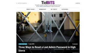 
                            8. Three Ways to Reset a Lost Admin Password in High Sierra - TidBITS