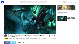 
                            4. Thresh, the Chain Warden | Login Screen - League of Legends - Coub ...