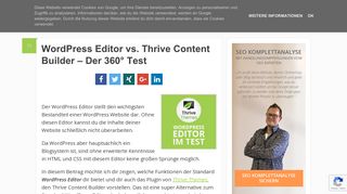 
                            5. Thrive Architect (Thrive Content Builder) - bester WordPress Editor?