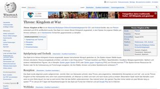 
                            8. Throne: Kingdom at War – Wikipedia