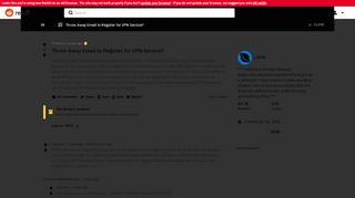 
                            5. Throw Away Email to Register for VPN Service? : VPN - Reddit