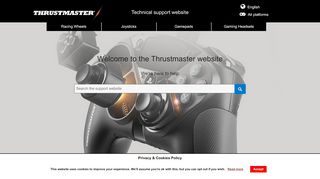 
                            3. Thrustmaster - Technical support website