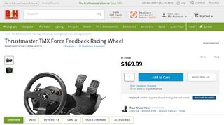 
                            13. Thrustmaster TMX Force Feedback Racing Wheel 4469022 B&H Photo