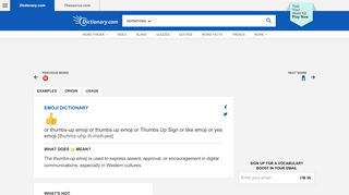 
                            10. thumbs up emoji - Dictionary.com