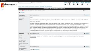
                            8. Thunderbird - 30 Tage alte Mails verschwinden › Programme › Ubuntu ...